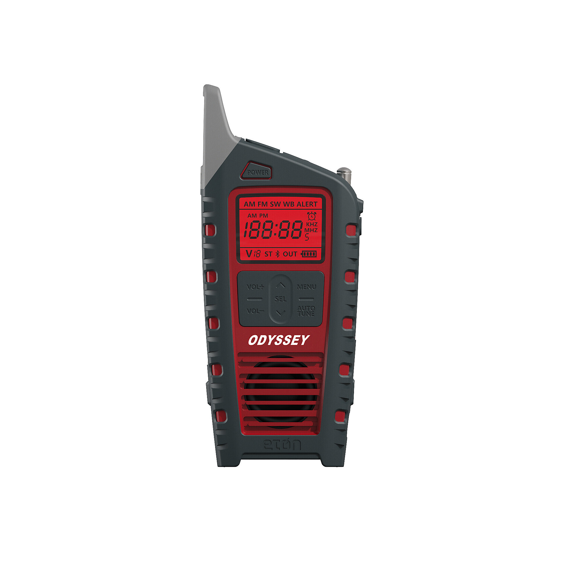 eton American Red Cross, Odyssey Weather Alert radio, Display Type LCD, Model# NFR6ODYSSEY